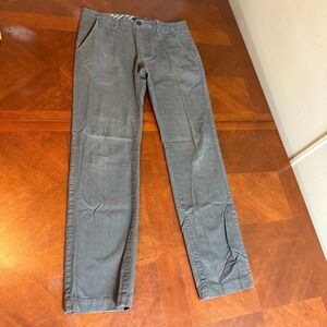 Banana Republic Vintage Straight Gray Cotton Pants Mens 31x32